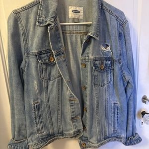 Old Navy lightly distressed jean jacket